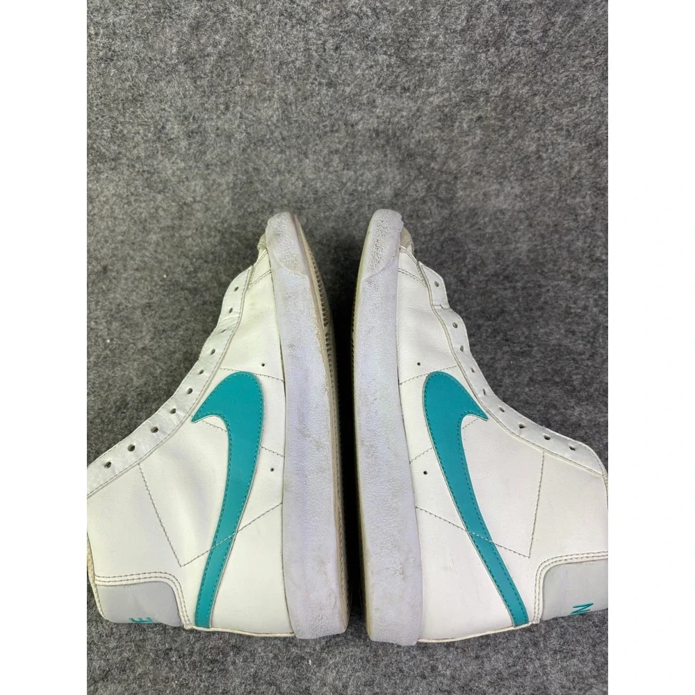 Nike Blazer Mid 77 Youth Size 7Y White Teal High Top Sneakers FV5938-100